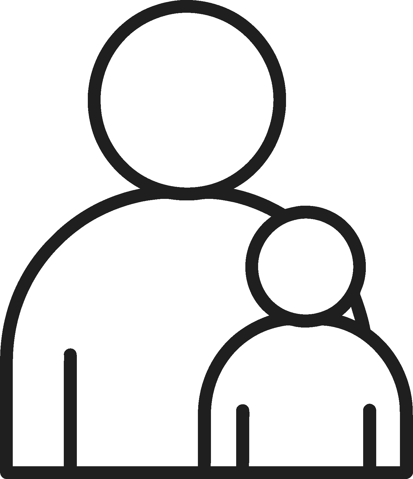 Parent with child